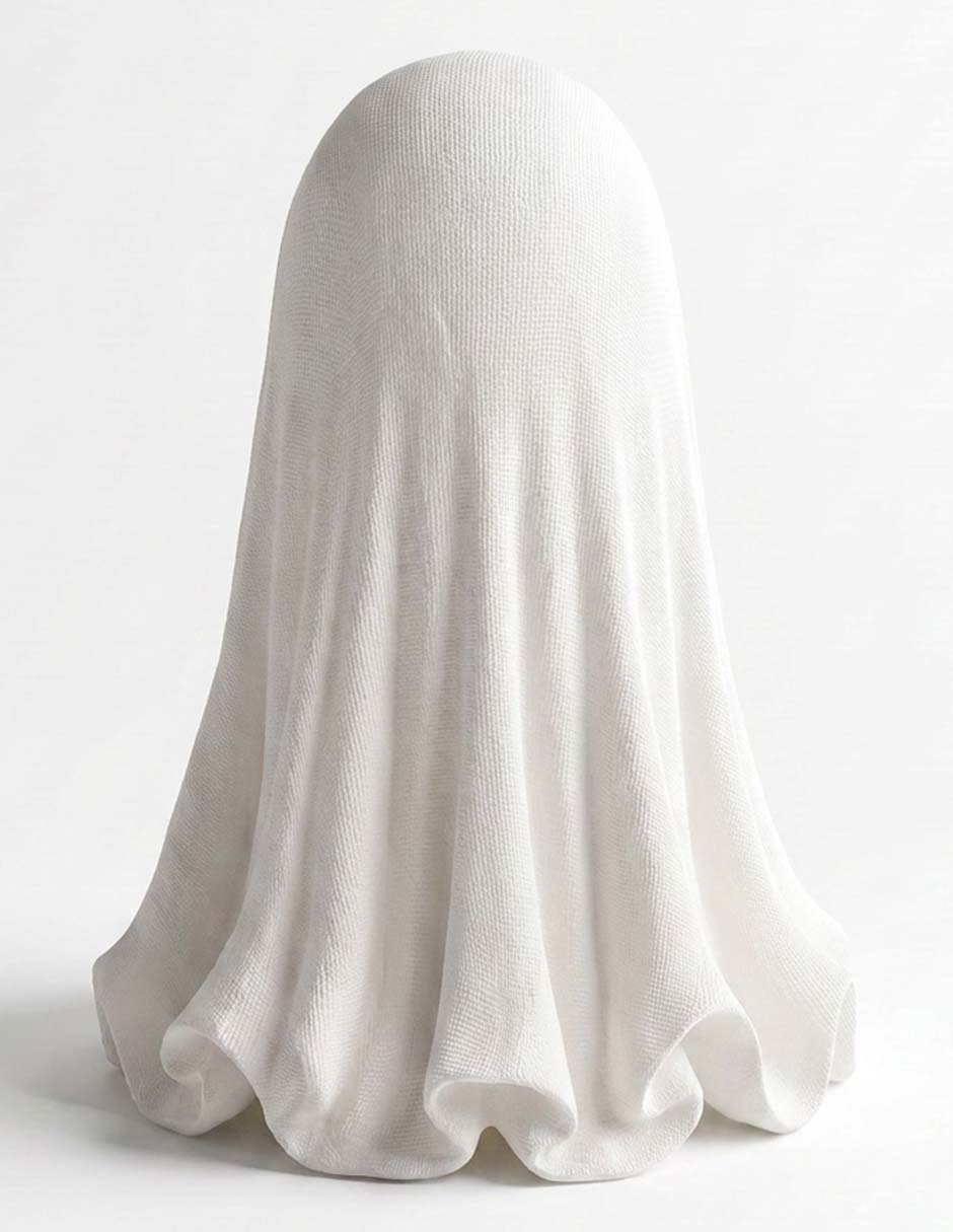 Figura decorativa de Halloween Cementerium con forma de fantasma 3