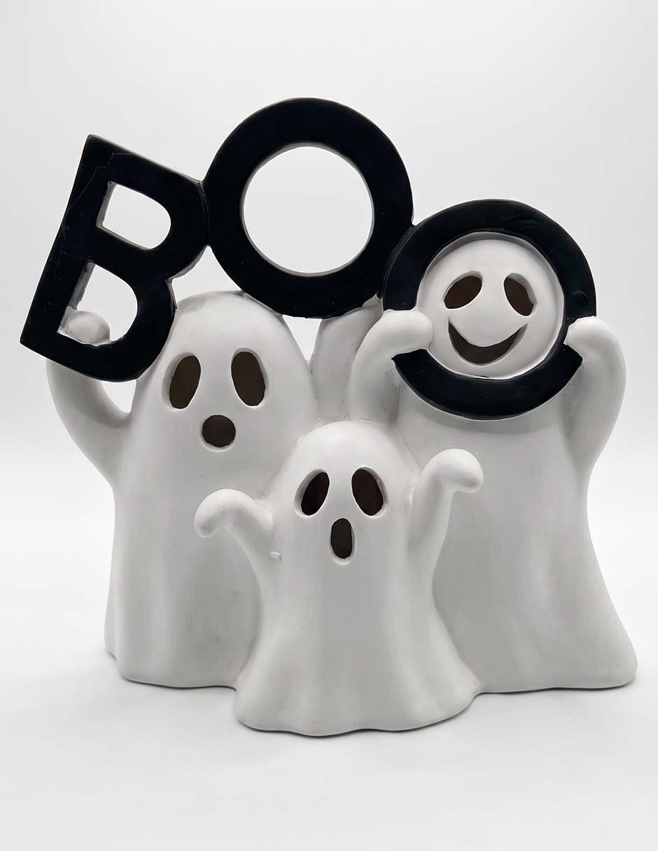 Figura decorativa de halloween cementerium con forma de fantasma