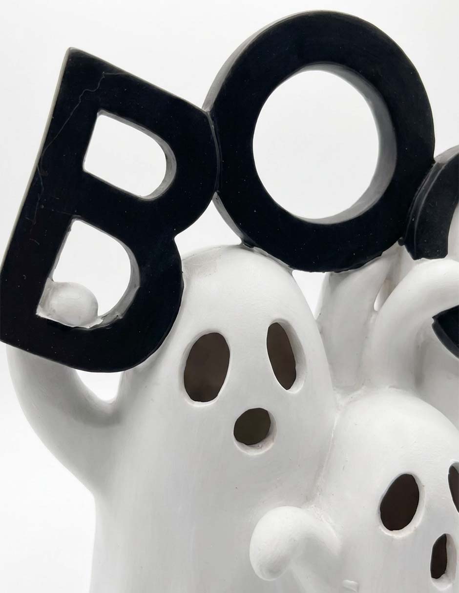 Figura decorativa de halloween cementerium con forma de fantasma