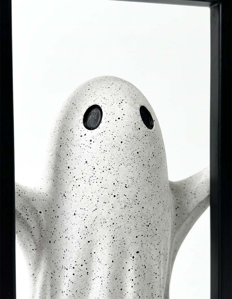 Figura decorativa de halloween con forma de fantasma