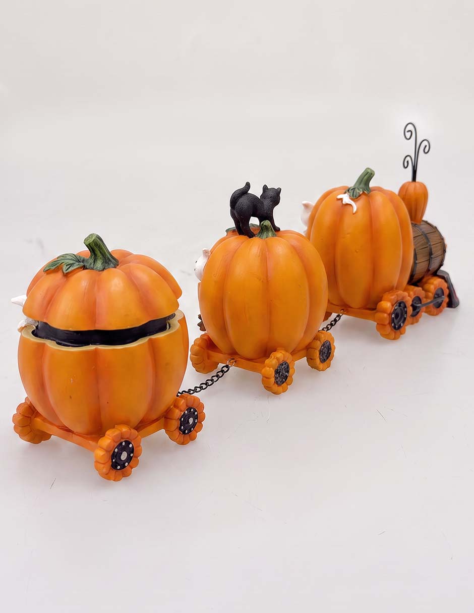 Figura decorativa de halloween con forma de calabazas