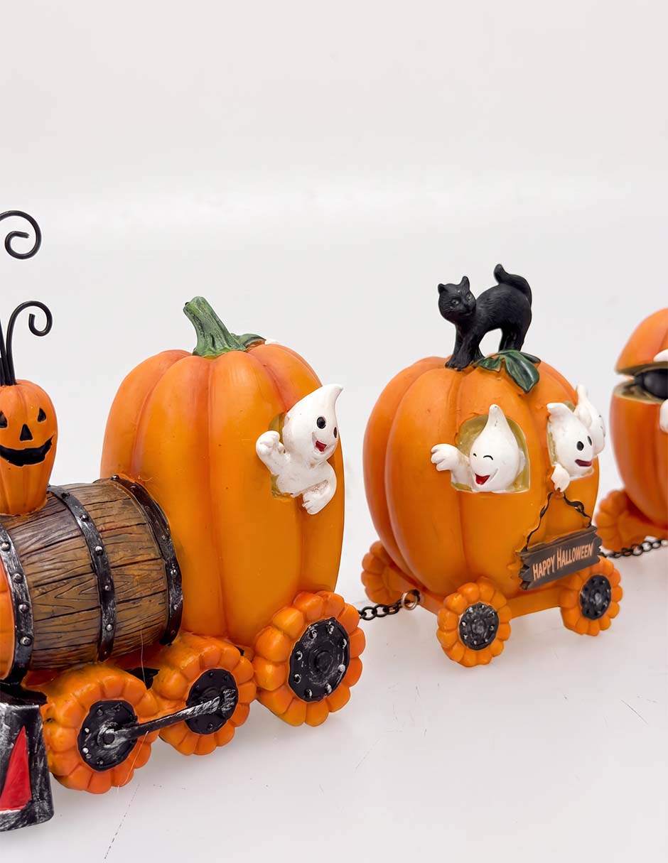 Figura decorativa de halloween con forma de calabazas 3