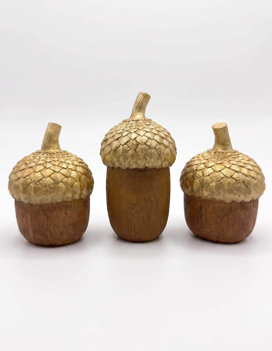 Set figura decorativa de bellota 1