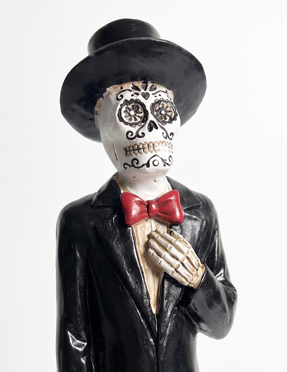 Figura decorativa Día de muertos Cementerium con forma de catrín 3