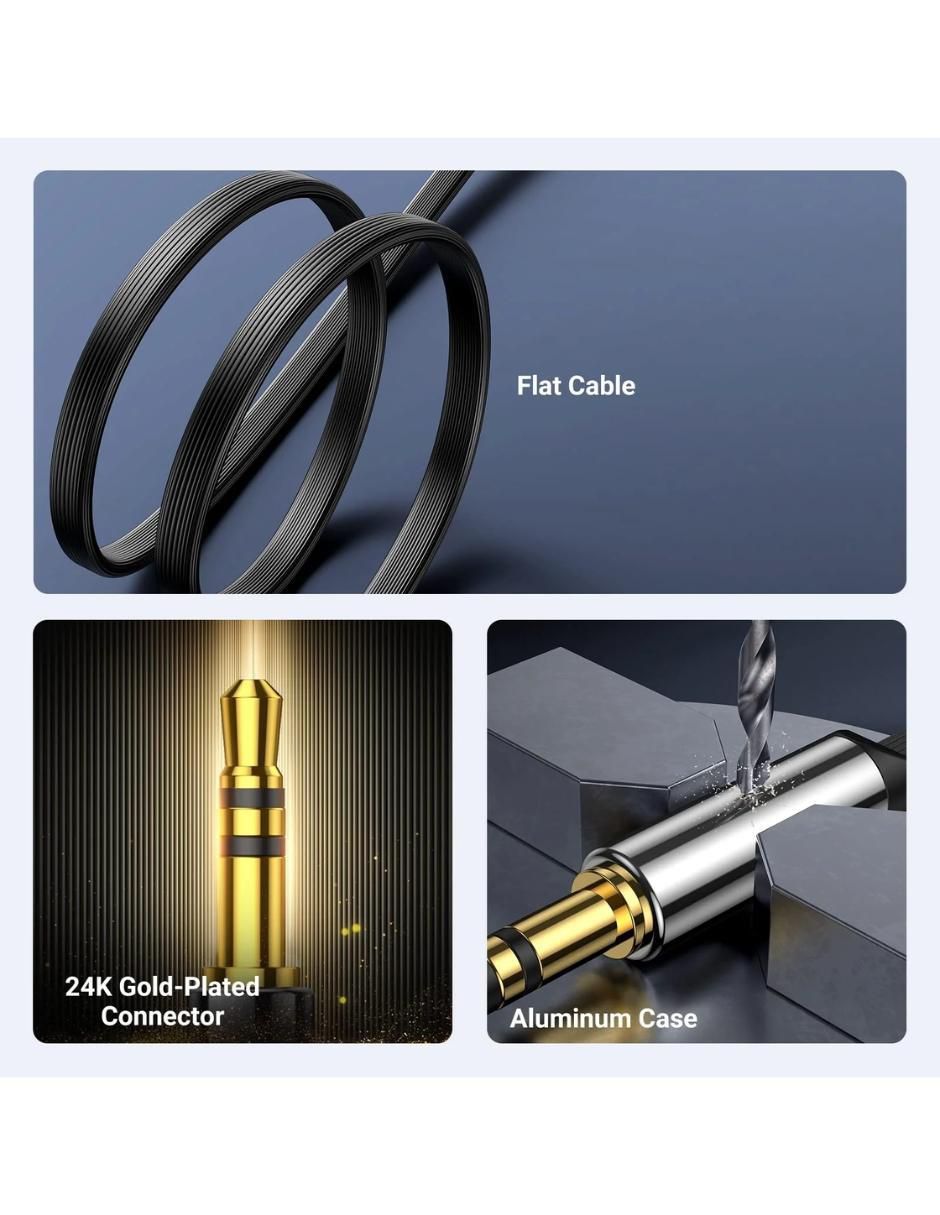 Cable auxiliar 3.5 mm Ugreen a tipo auxiliar 3.5 mm de 2 m
