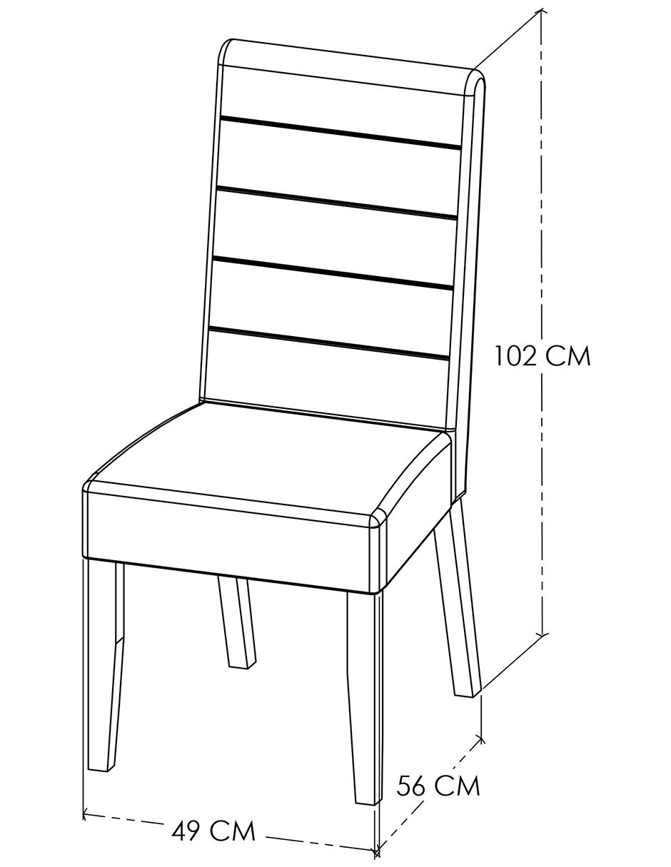 Silla sin brazos Altea de Madera pino 5
