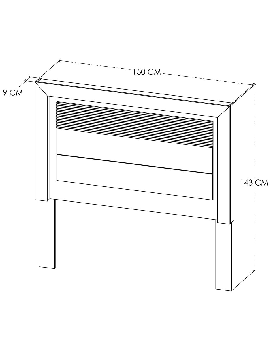 Cabecera de chapa madera 5