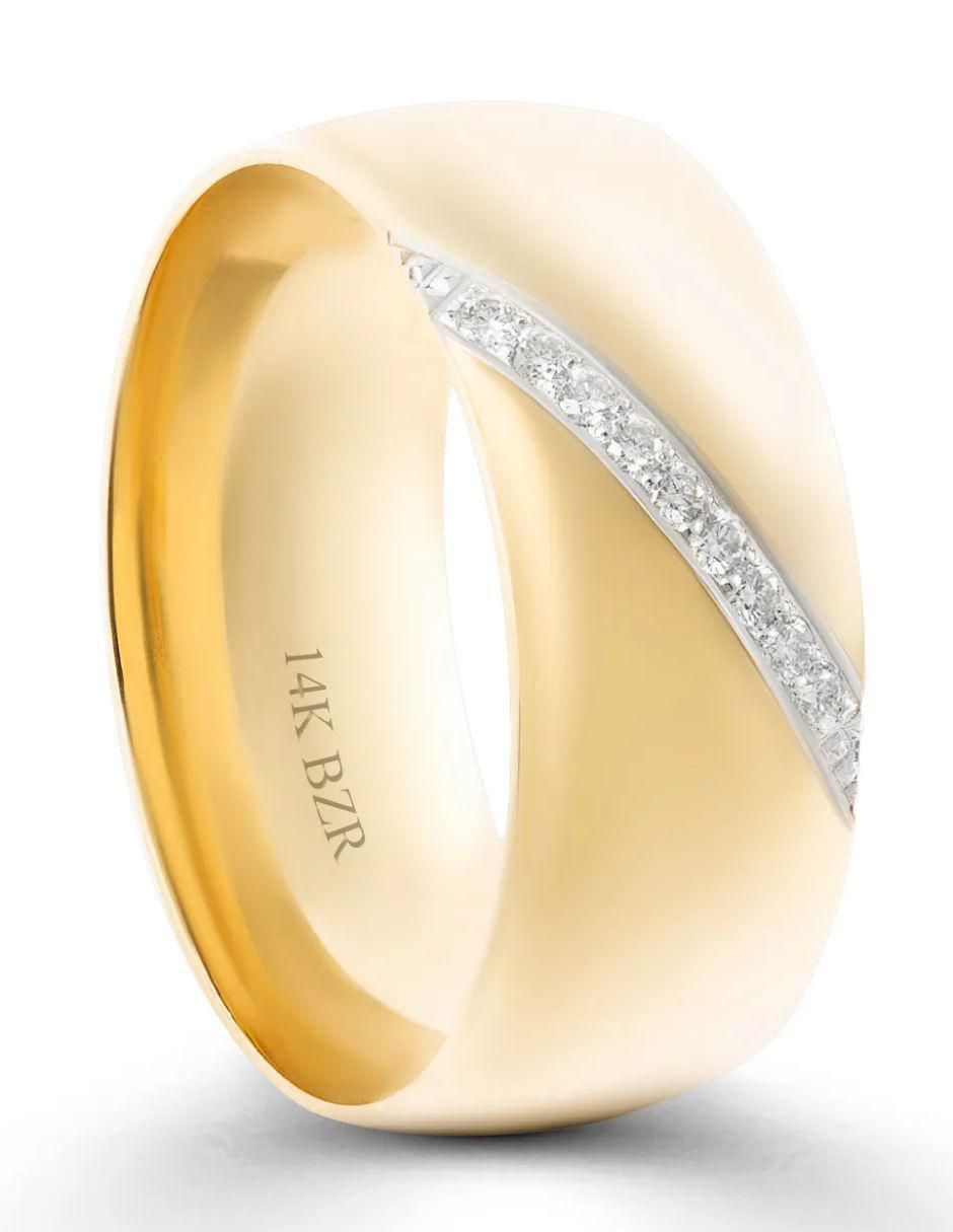 Argolla 14 k diamante 5
