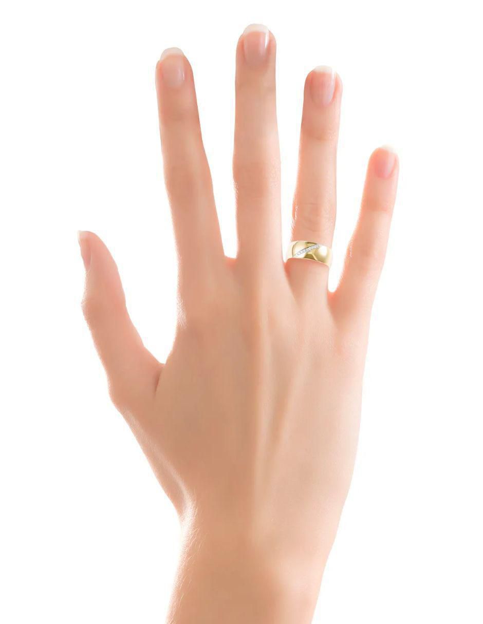 Argolla 14 k diamante
