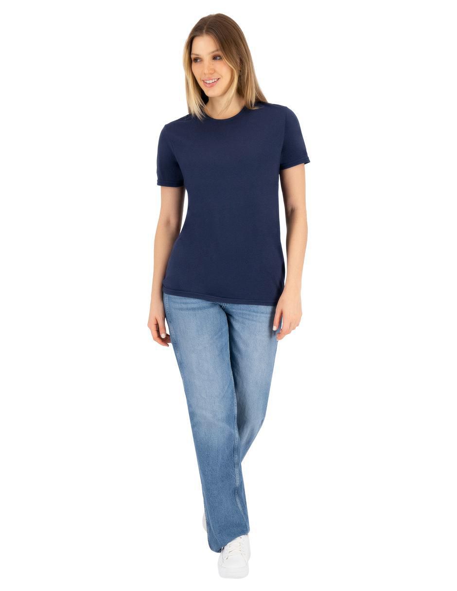 Playera manga corta cuello redondo mujer 7