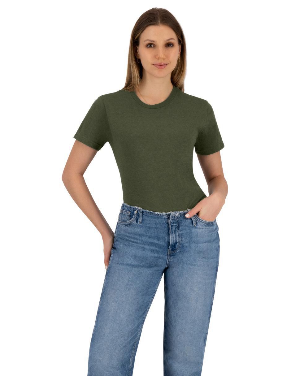 Playera manga corta cuello redondo mujer 11
