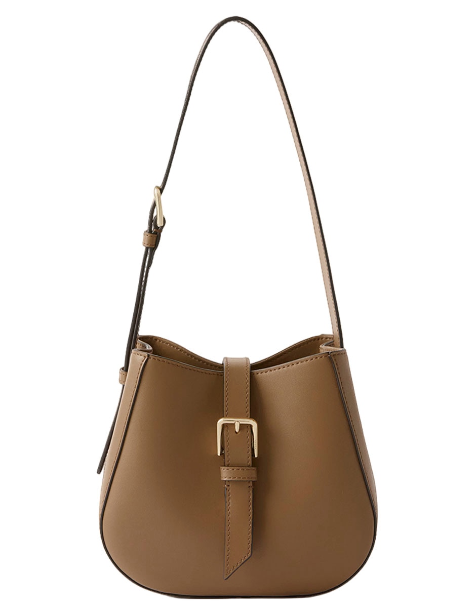 Bolsa bucket de piel para mujer