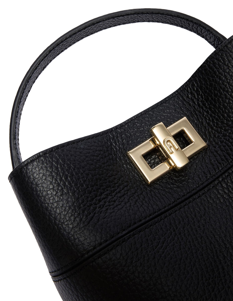 Bolsa bucket de piel para mujer 2