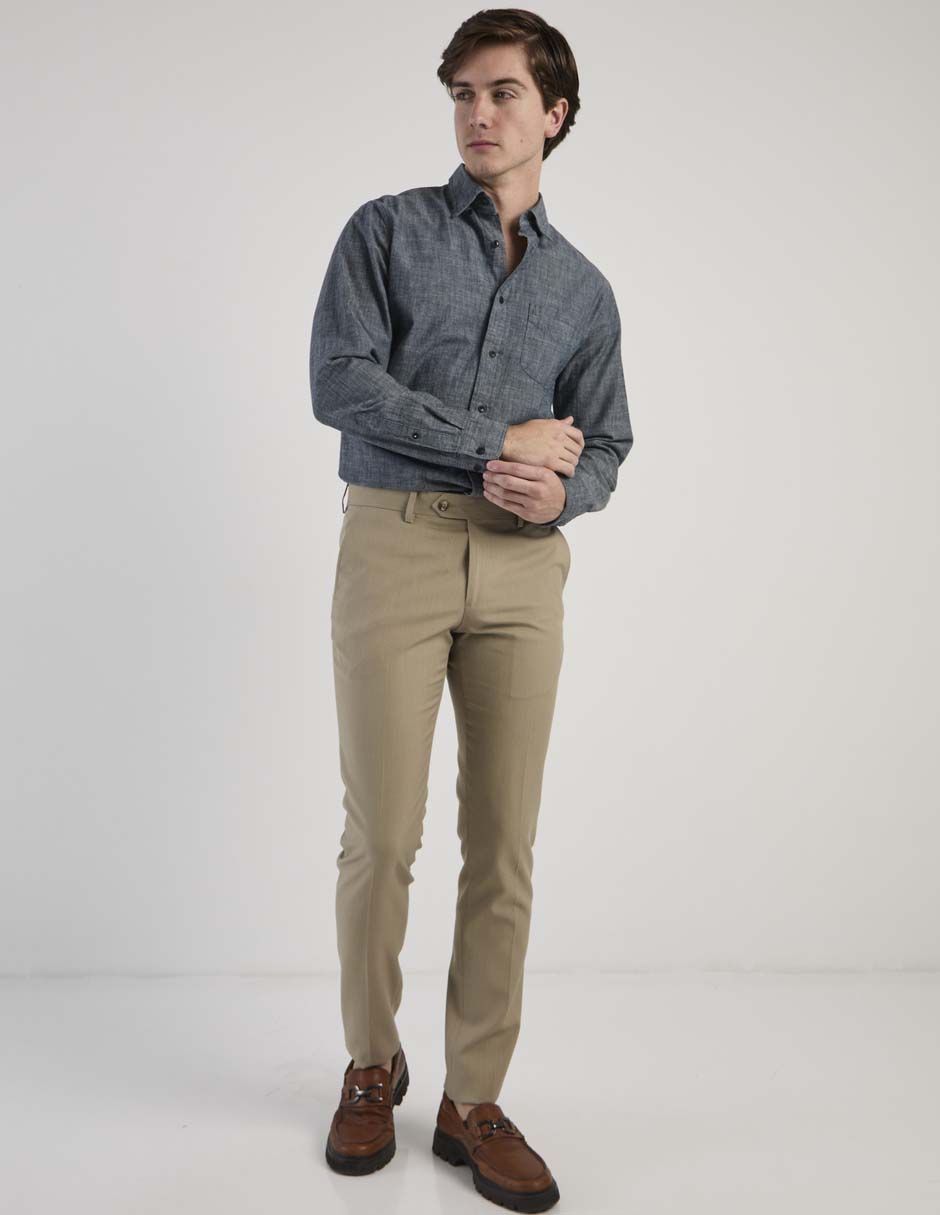 Pantalón de vestir slim para hombre 4
