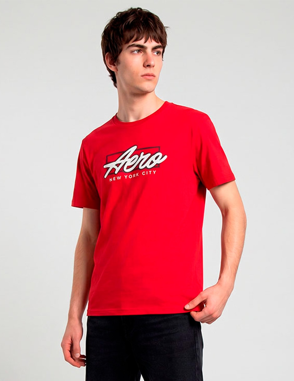 Playera Aéropostale de algodón manga corta para hombre