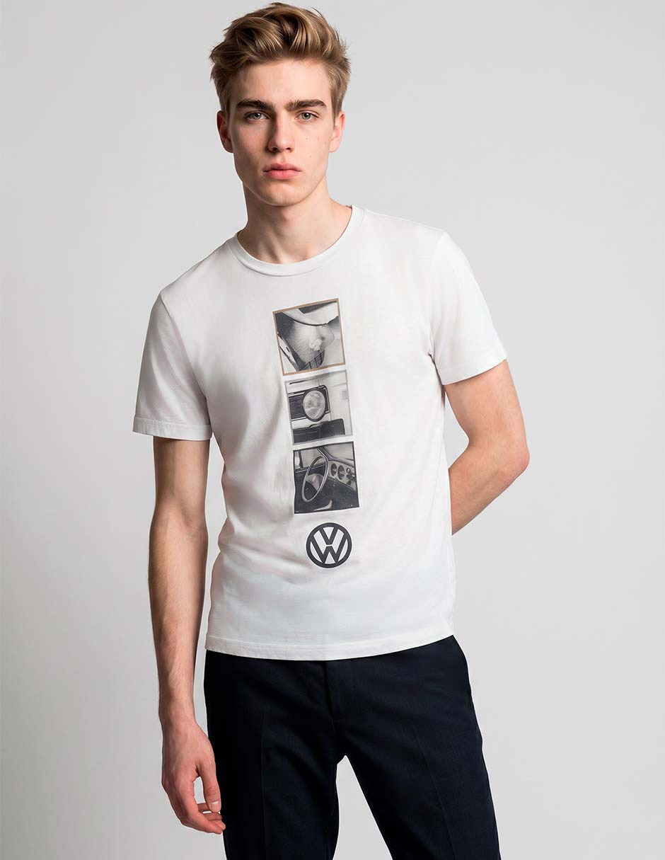 Playera cuello redondo para hombre