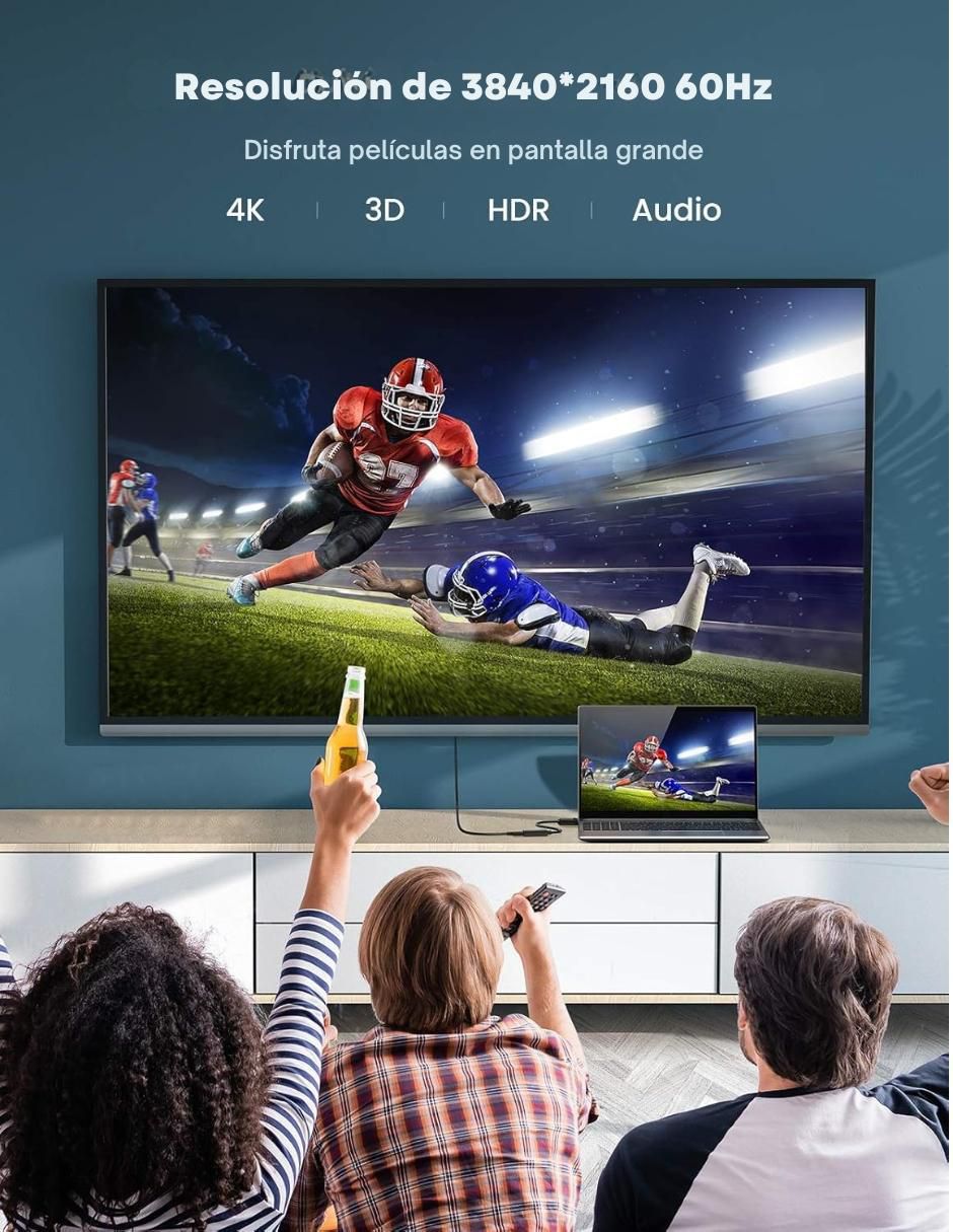 Adaptador de display port a HDMI 2