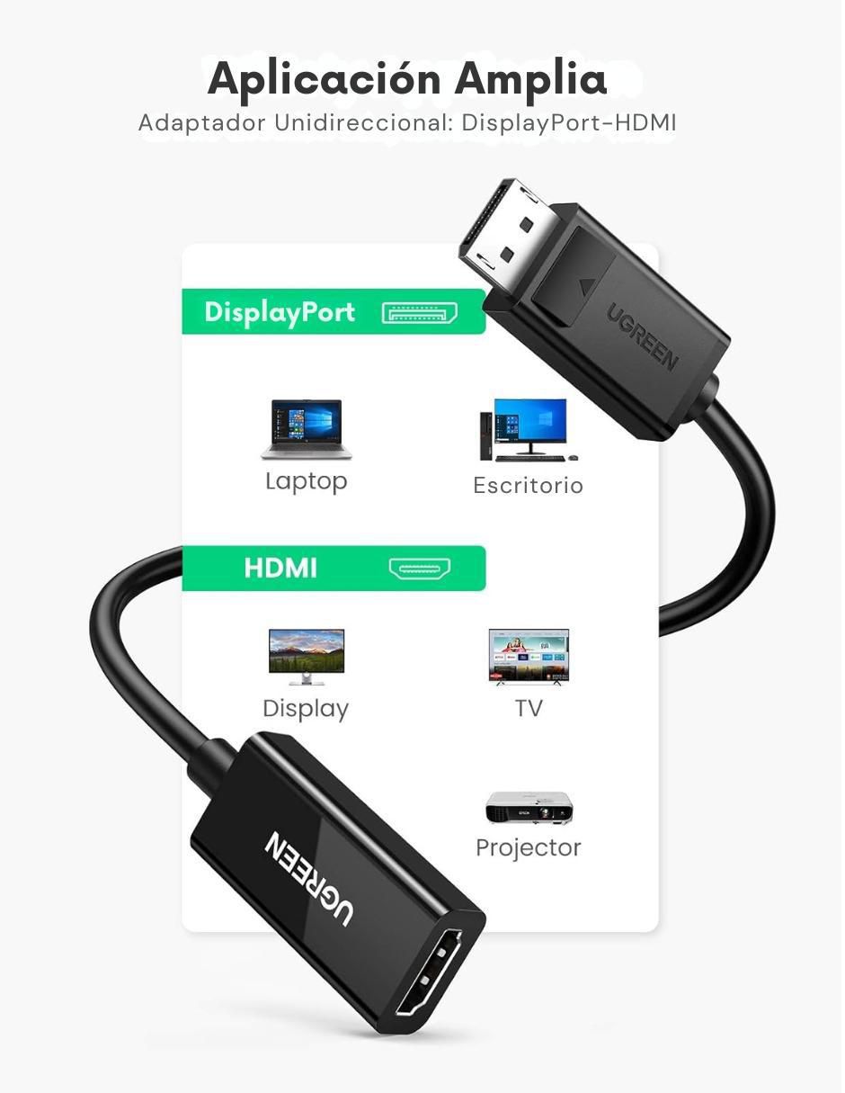 Adaptador de display port a HDMI 3