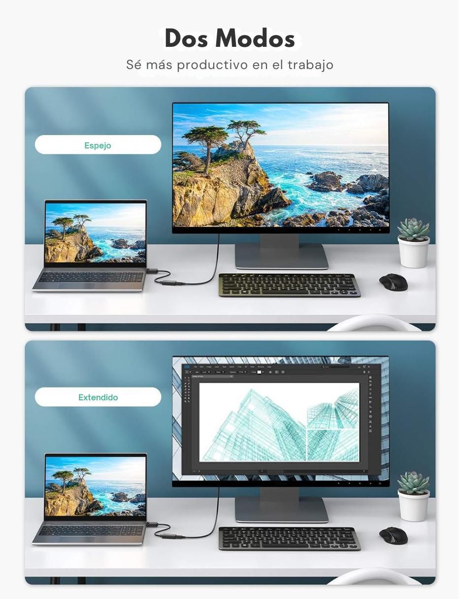 Adaptador de display port a HDMI 4