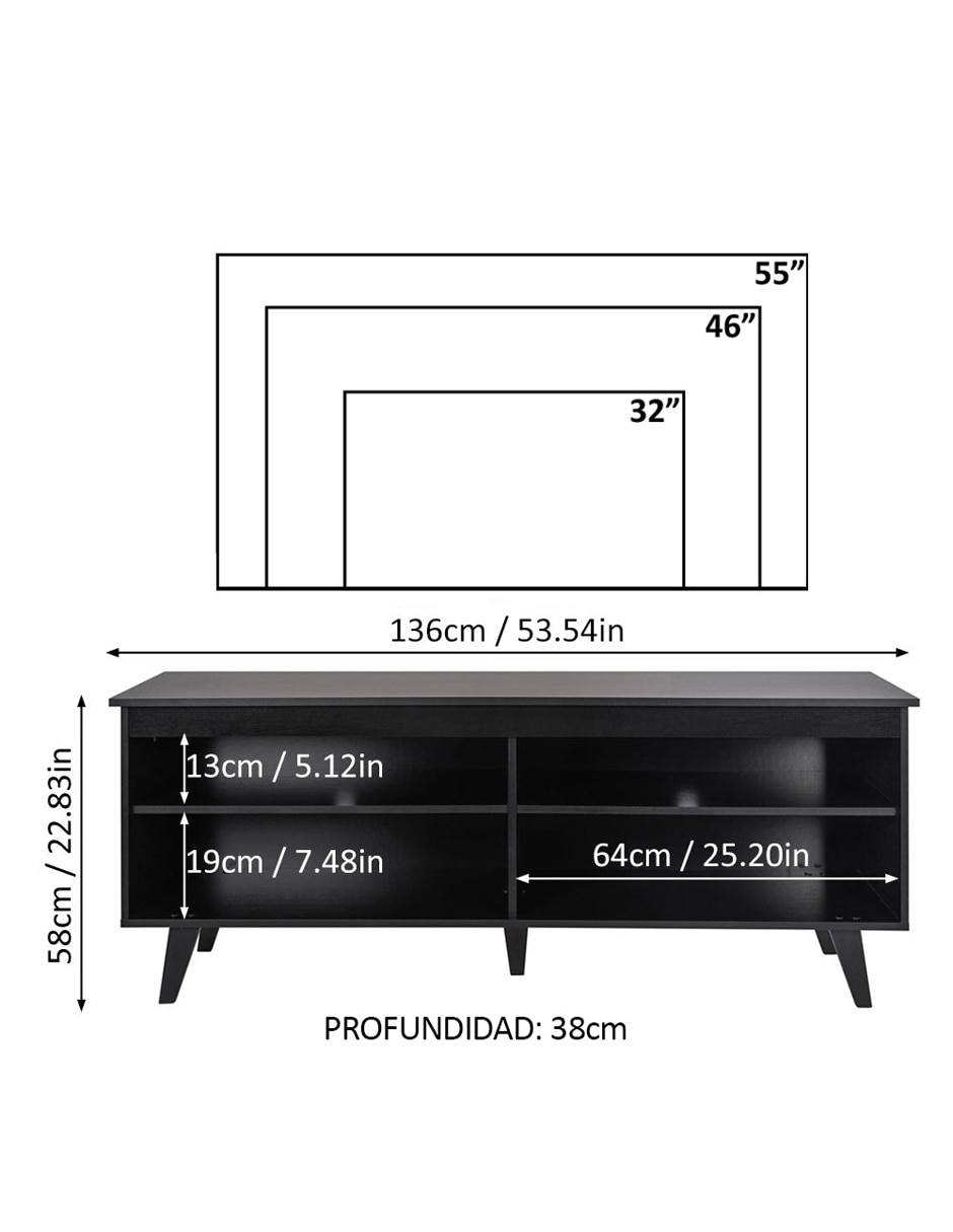 Mueble armable de TV de MDP 20