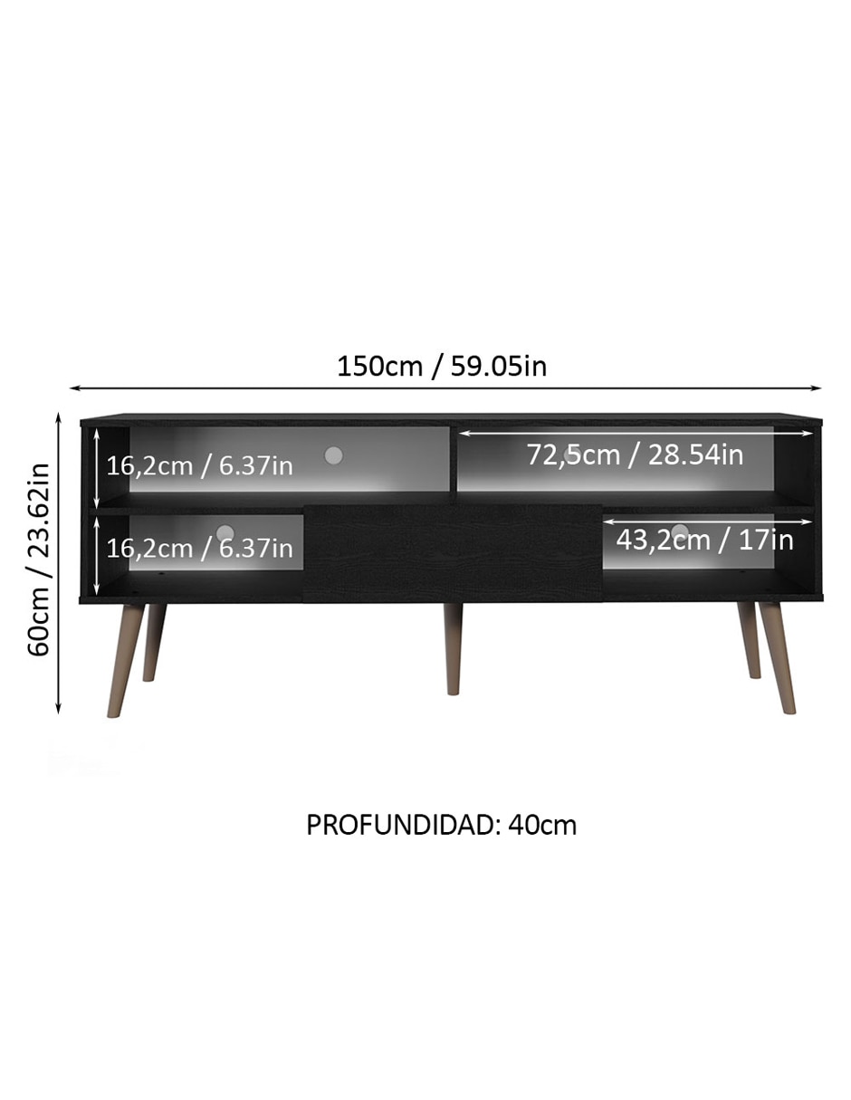 Mueble de TV armable de MDP 22