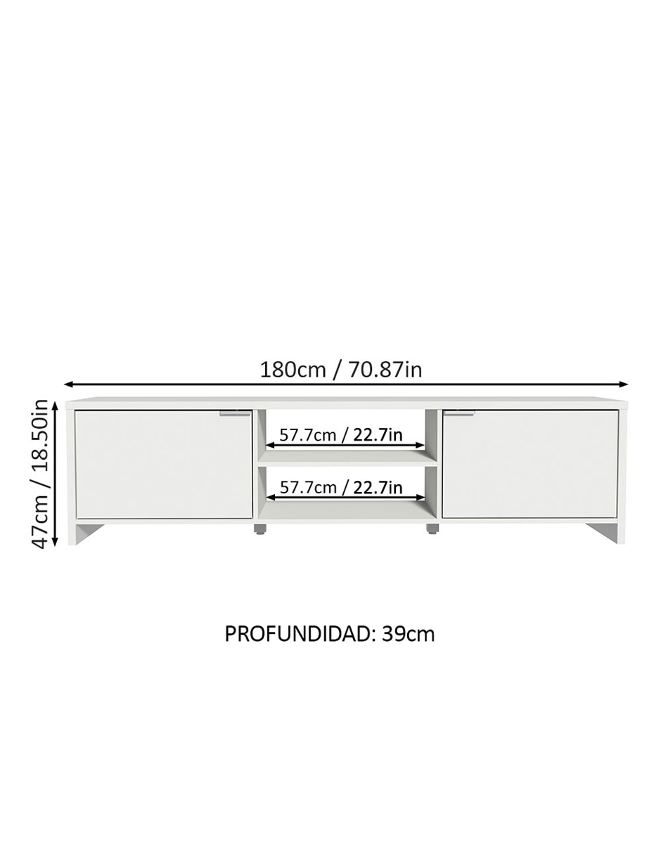 Mueble de tv armable Madesa de MDP