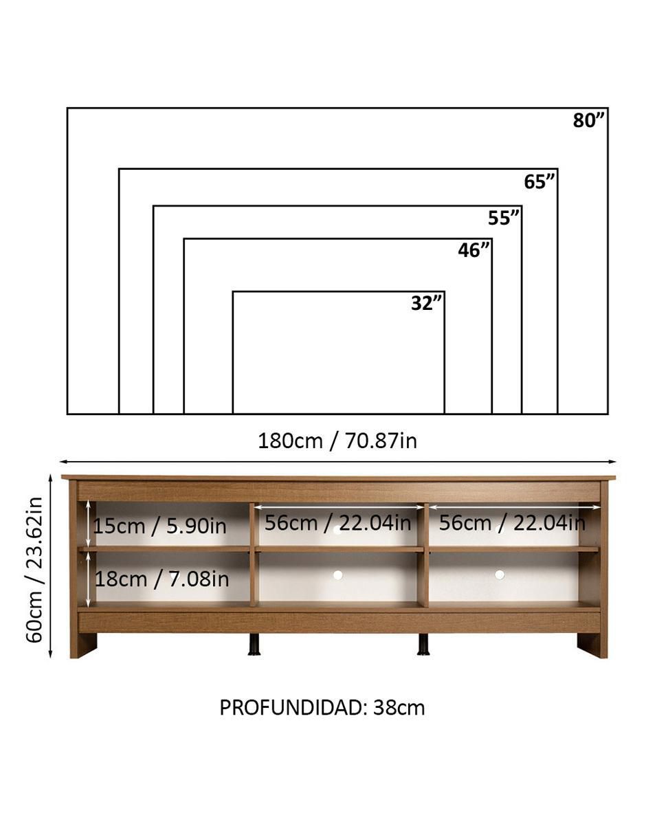 Mueble de tv armable Madesa de MDP