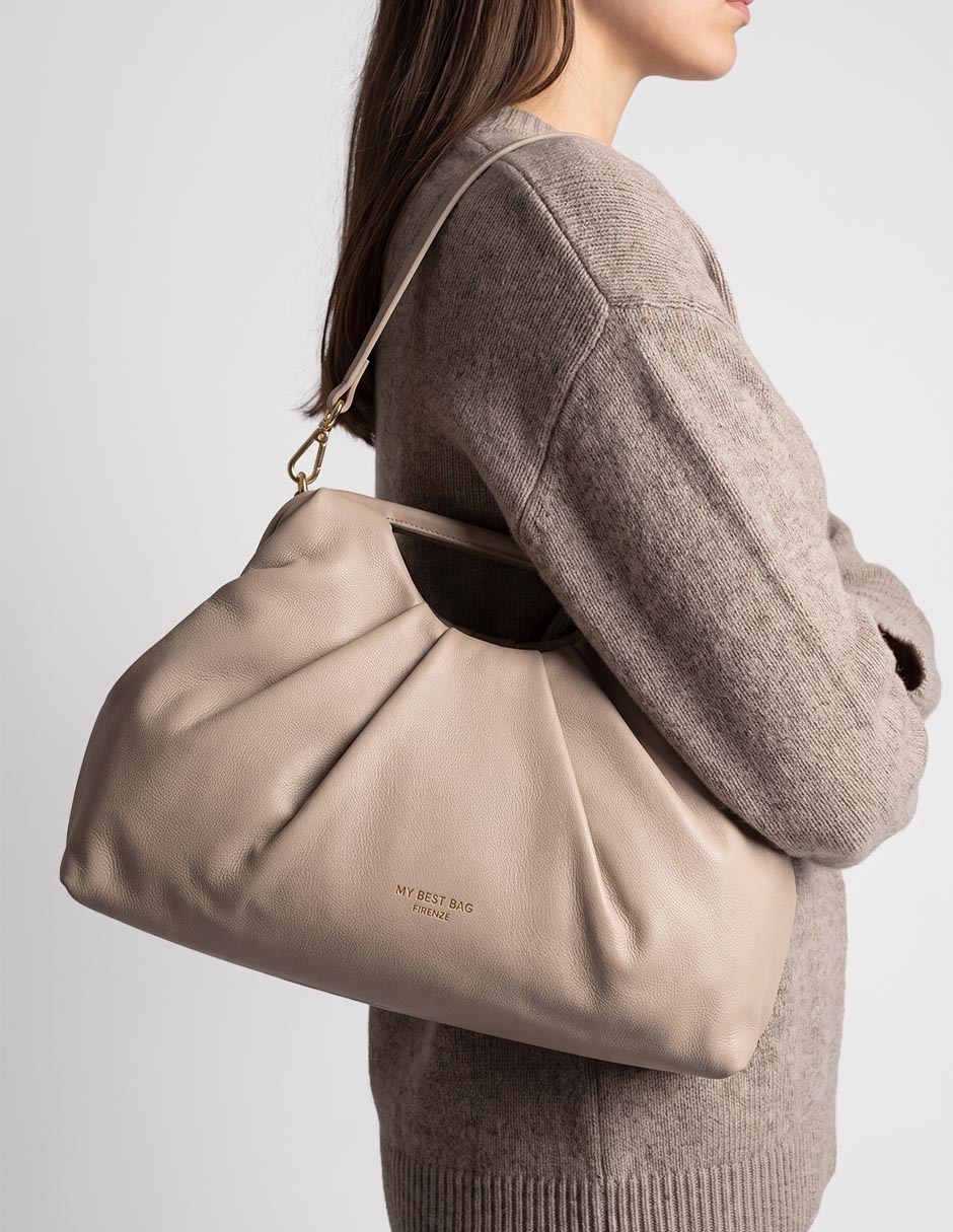 CLUTCH MY BEST BAG, BEIGE
