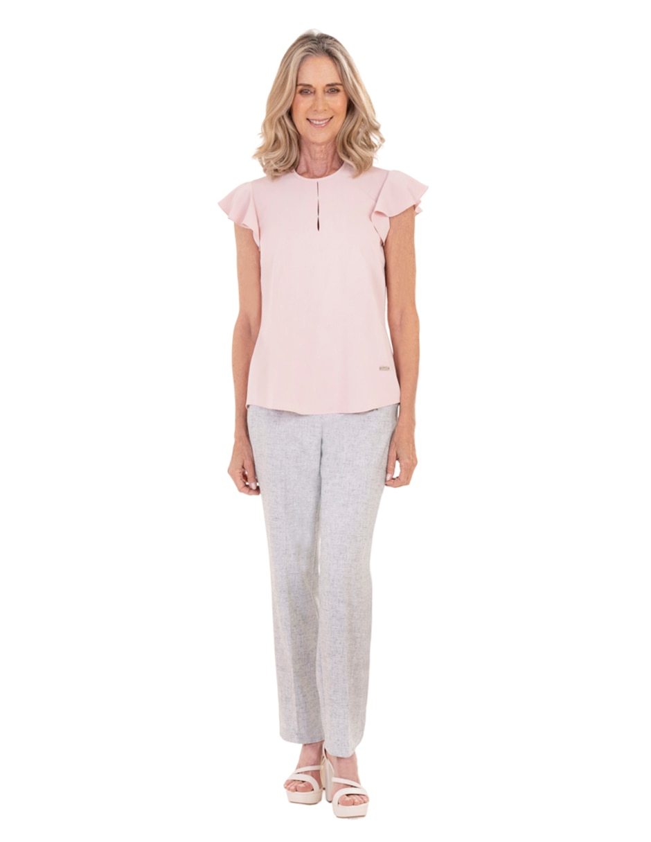 Blusa manga corta para mujer 5