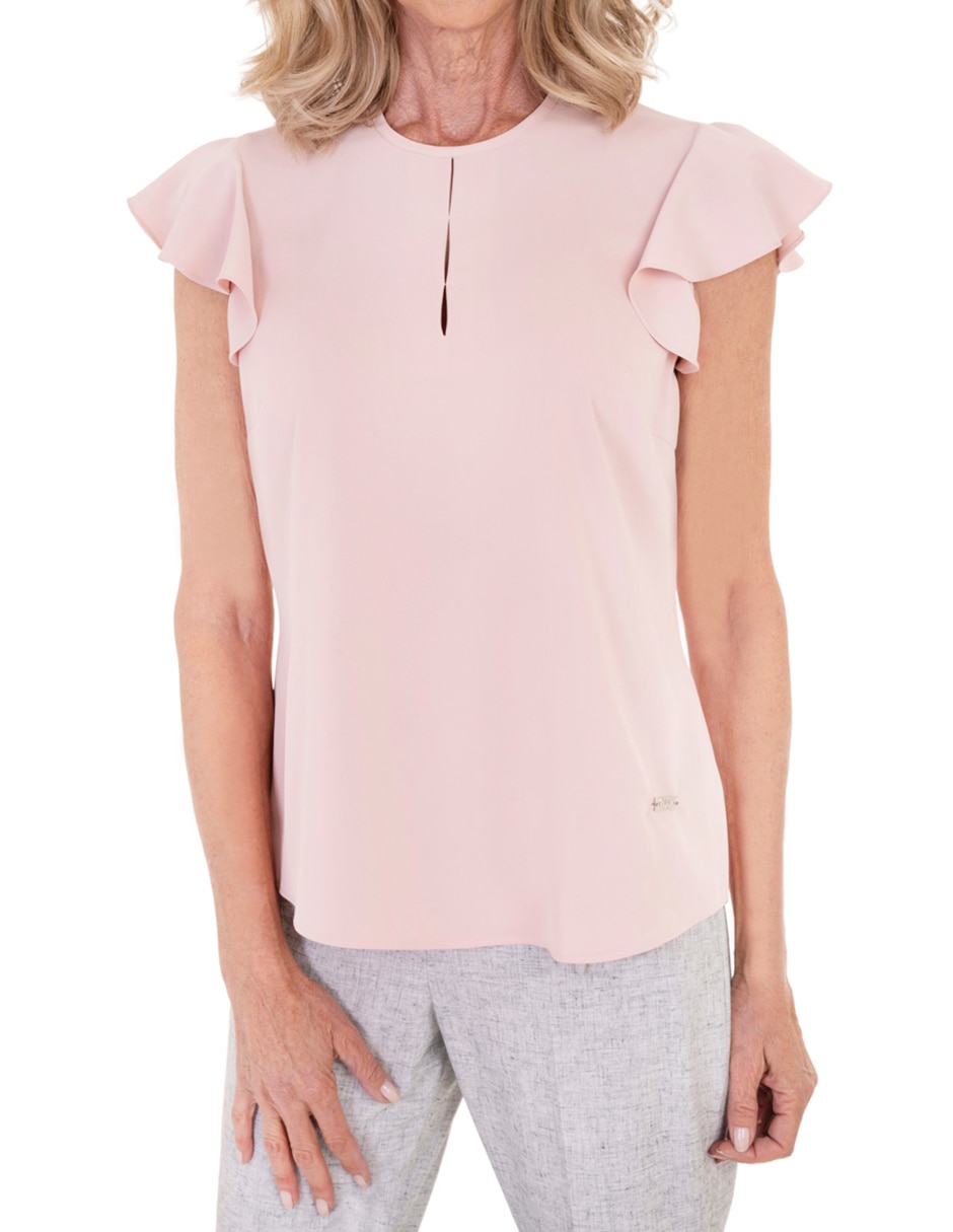 Blusa manga corta para mujer 7