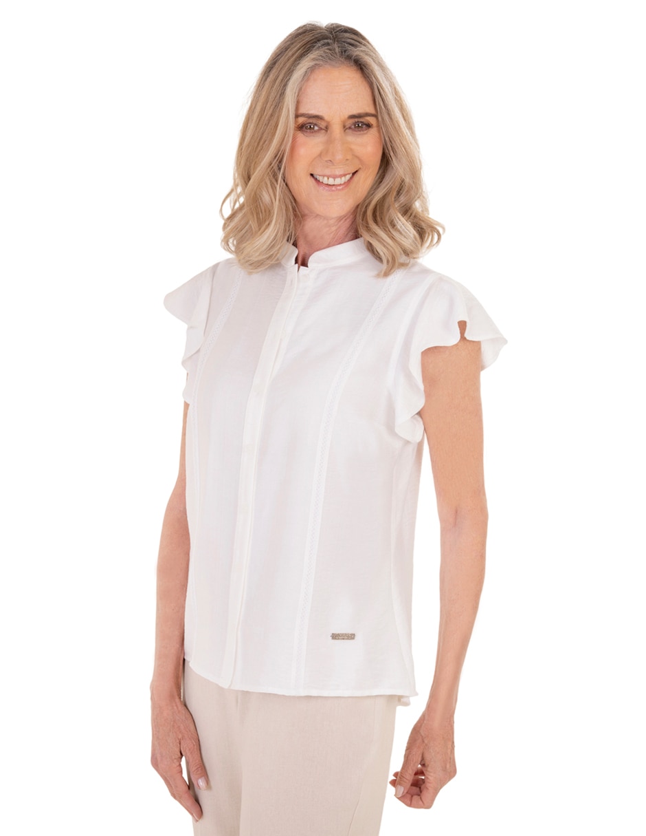 Blusa manga corta para mujer 1