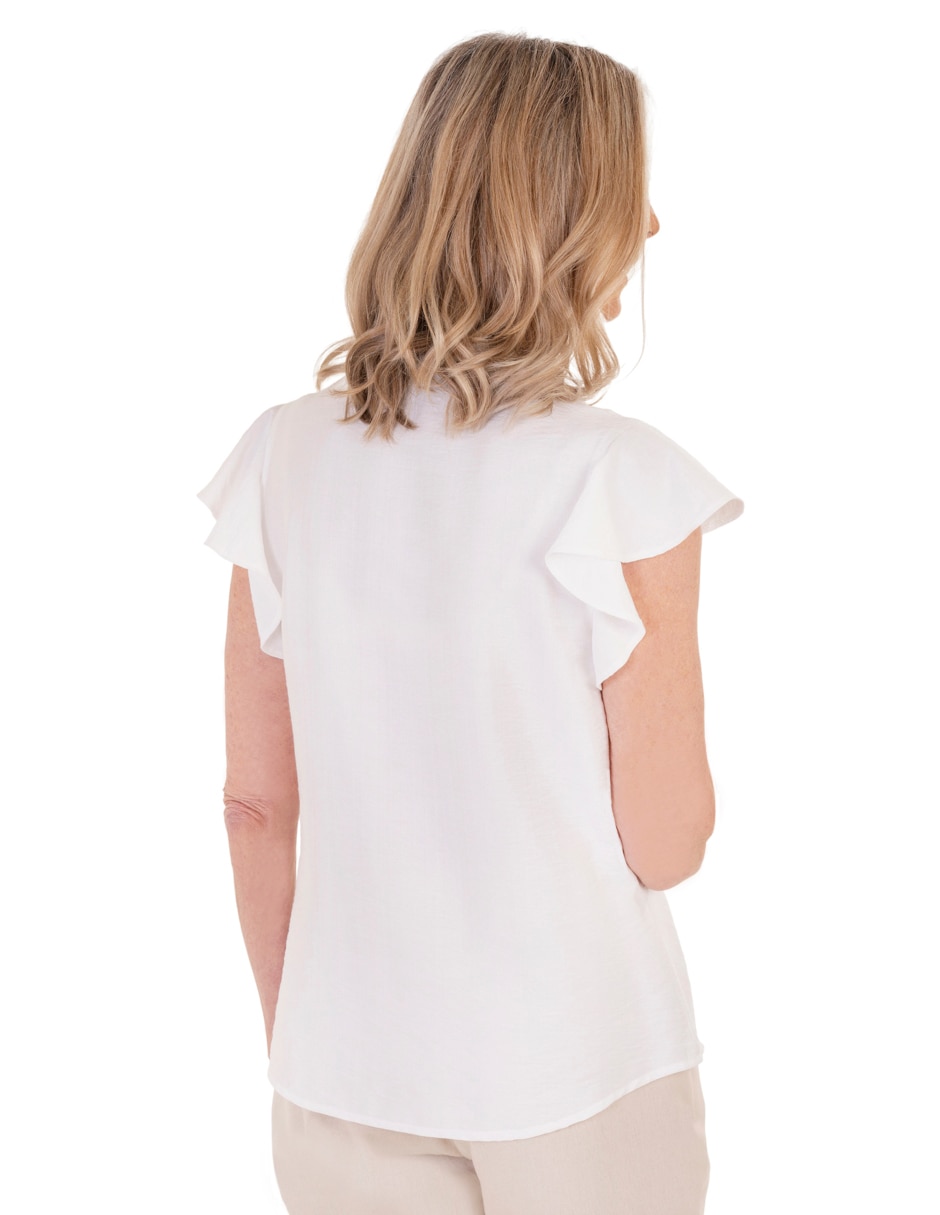 Blusa manga corta para mujer 6