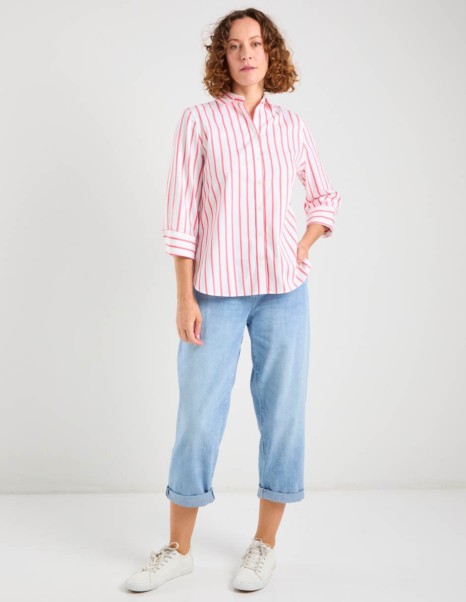 Jeans relaxed capri para mujer 2