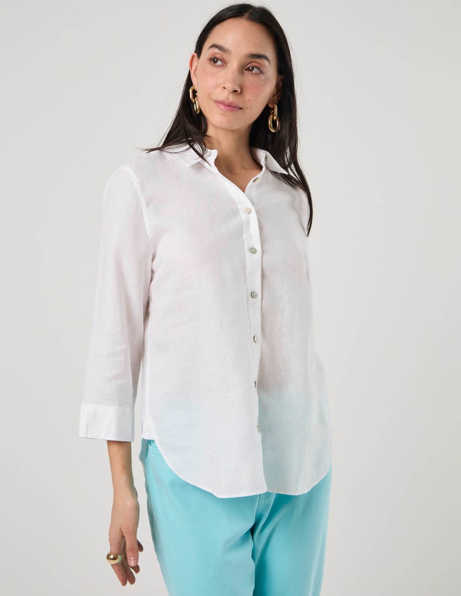 Blusa Chico's manga 3/4 para mujer