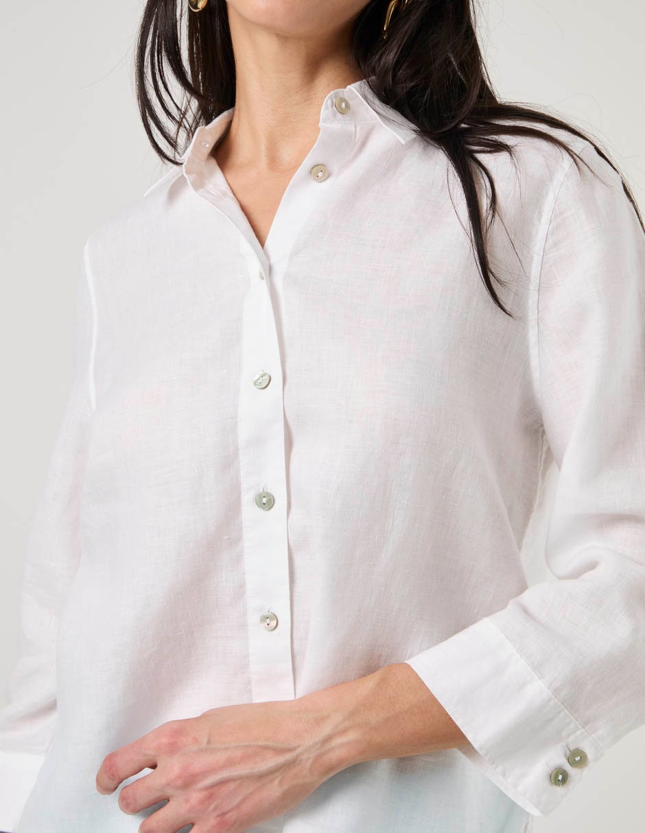Blusa Chico's manga 3/4 para mujer
