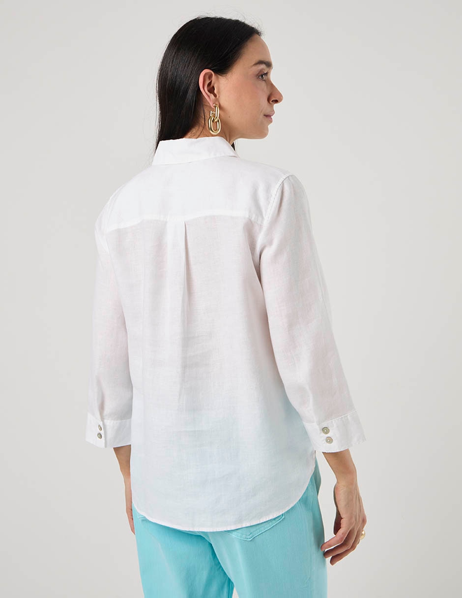 Blusa Chico's manga 3/4 para mujer