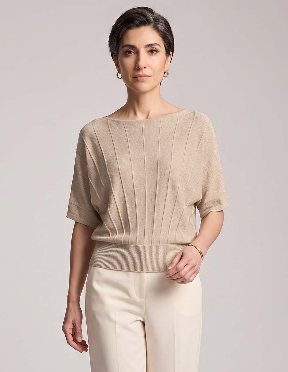 Suéter cuello ojal para mujer Suéter cuello ojal para mujer