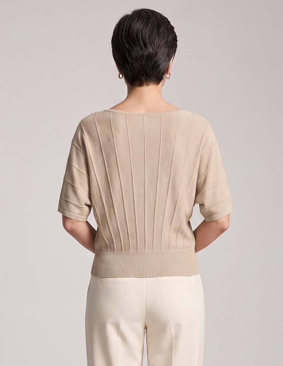 Suéter cuello ojal para mujer 2
