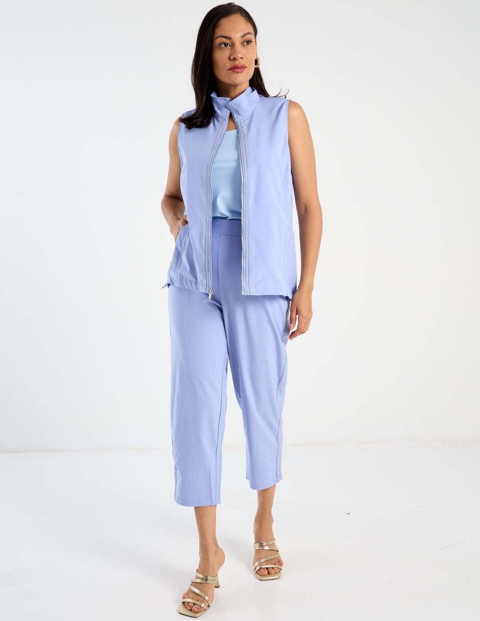 Pants regular con jareta para mujer 4