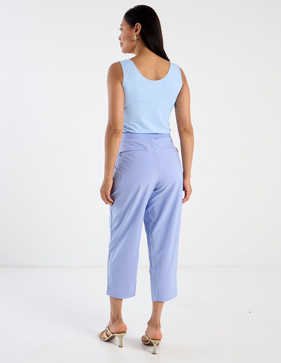 Pants regular con jareta para mujer 5