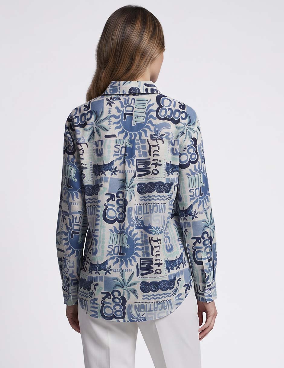Blusa manga 3/4 para mujer 2