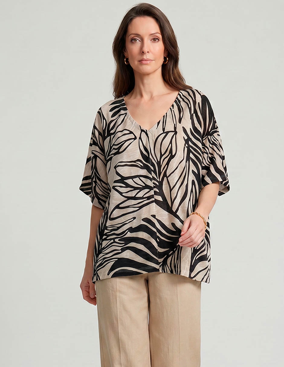 Blusa al codo para mujer