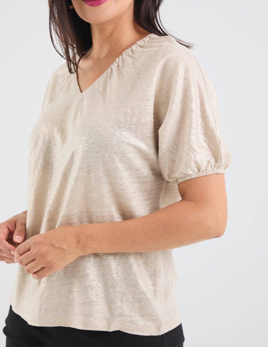 Blusa chico's manga corta para mujer