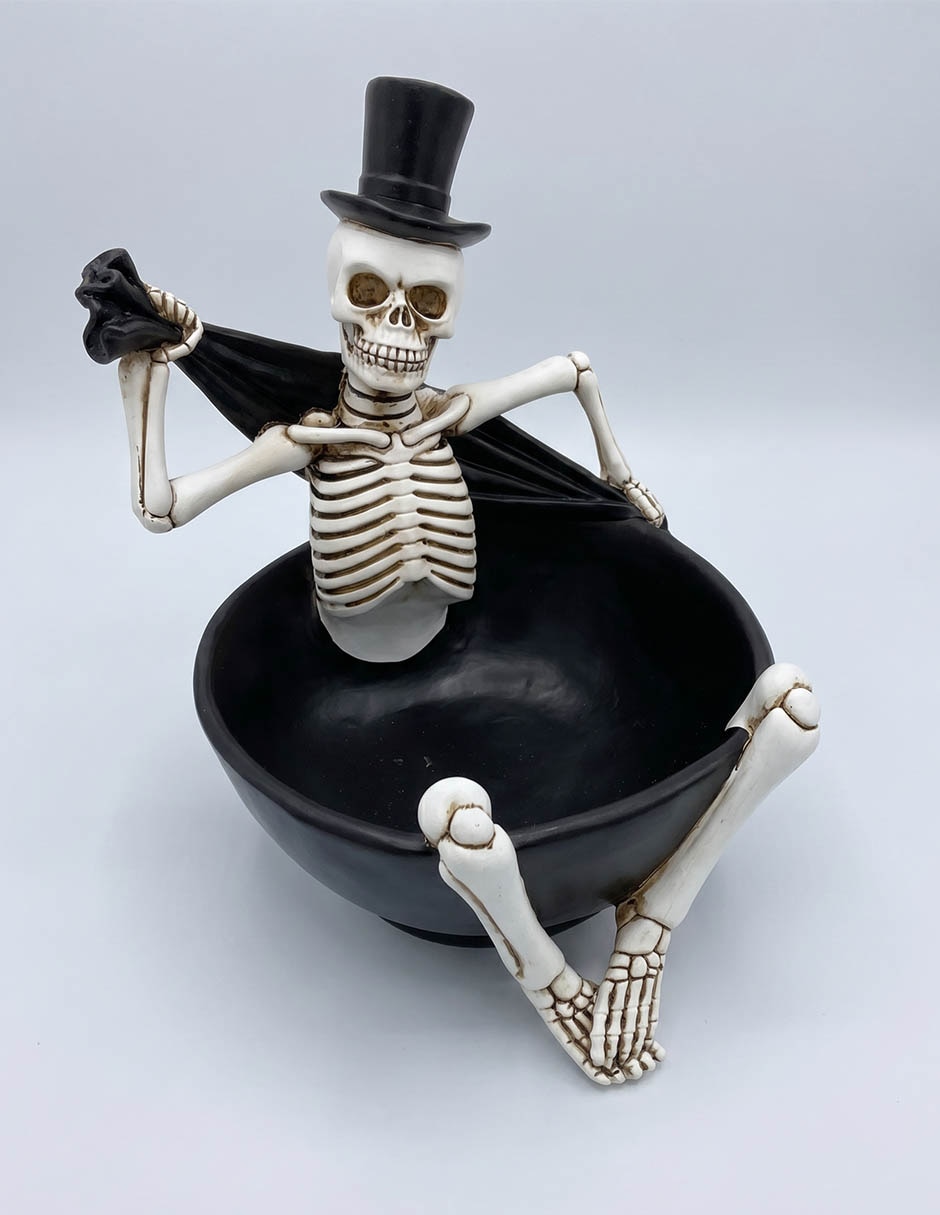 Figura decorativa de halloween calavera cementerium 1