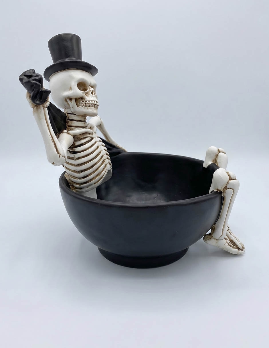 Figura decorativa de halloween calavera cementerium 2