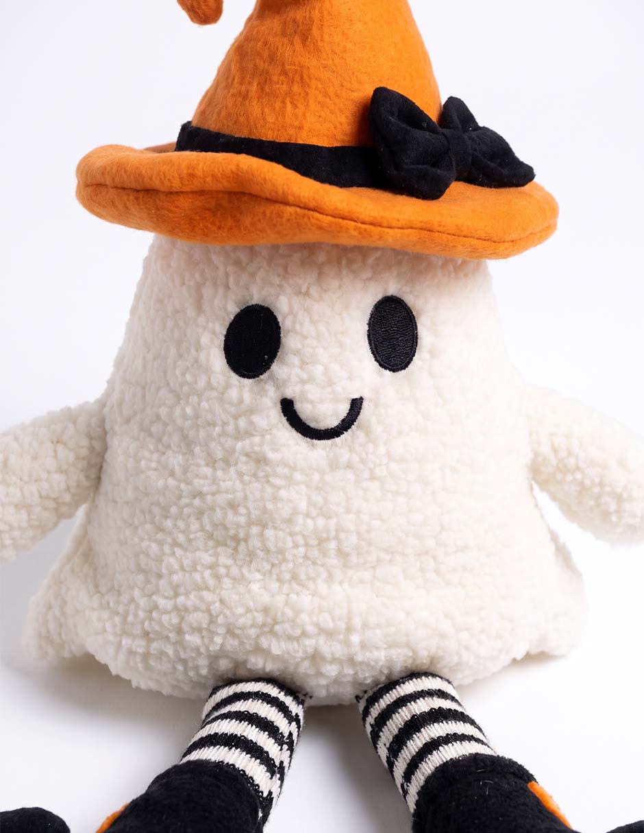 PELUCHE FANTASMA SOMBRERO NARANJA