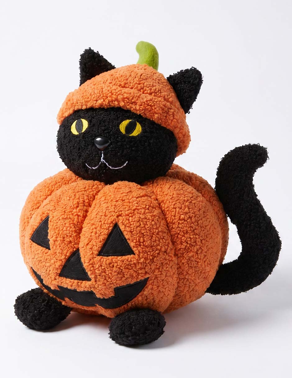 Peluche de halloween de calabaza cementerium de 26 cm