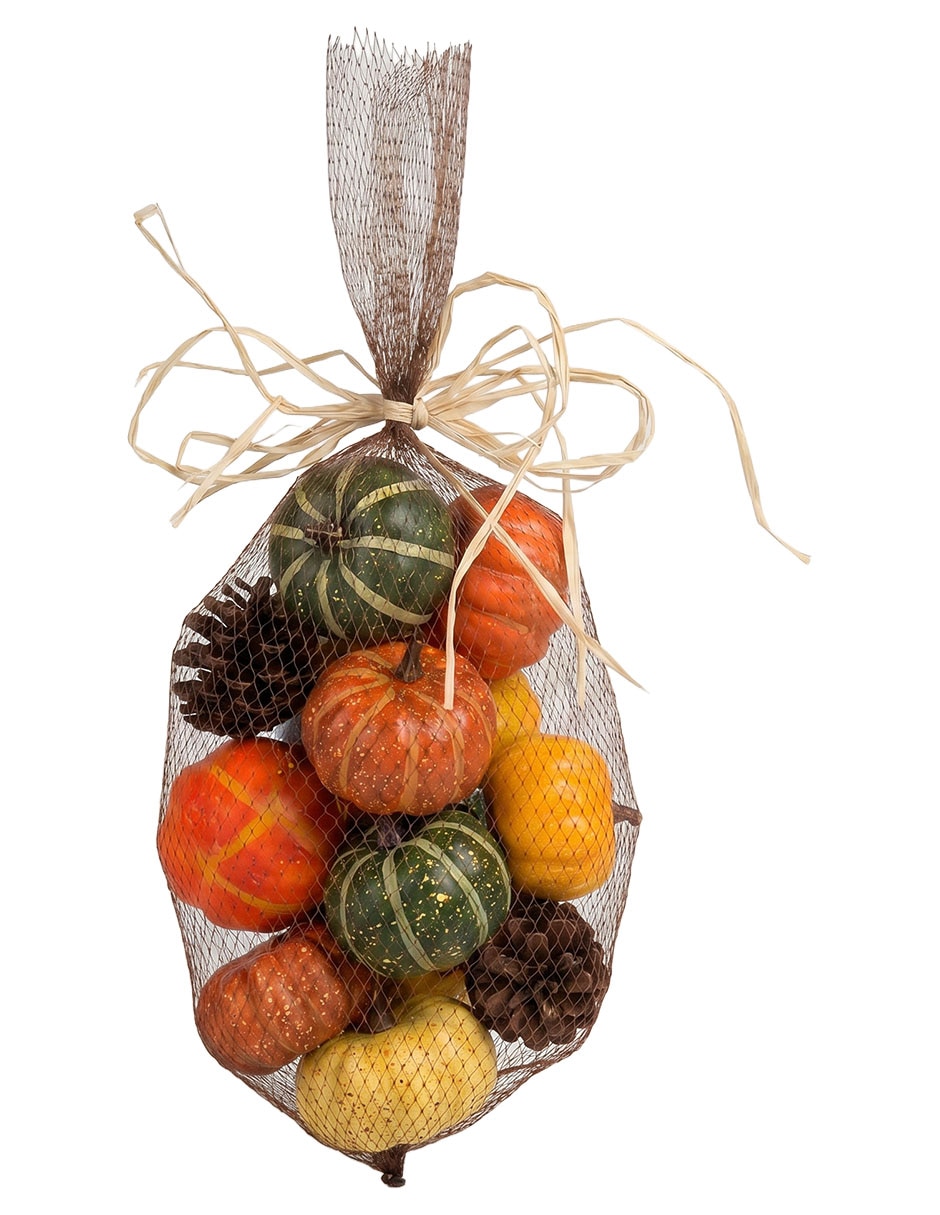 Set de ornamentos cementerium con forma de calabazas