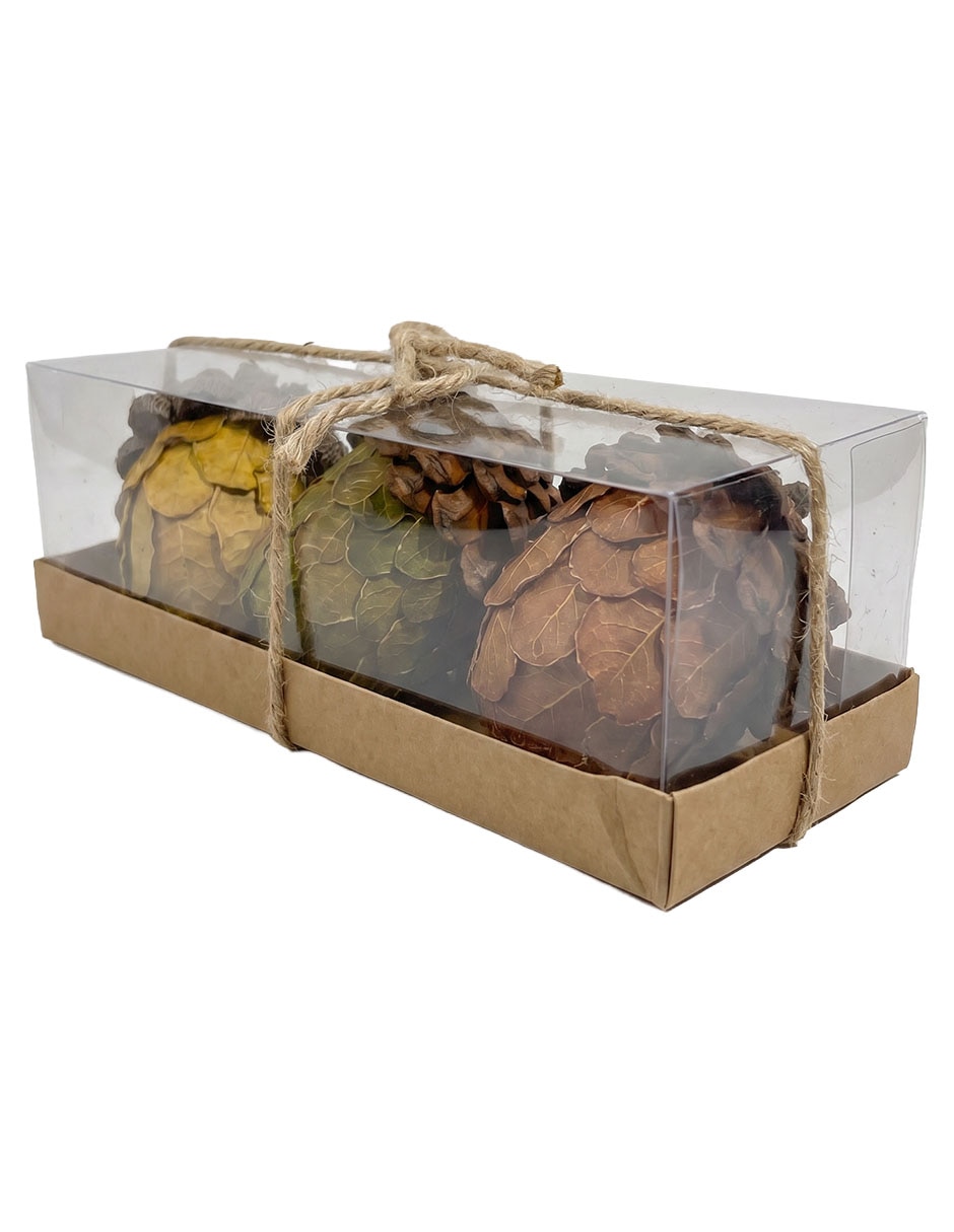 Set de figuras decorativas con forma de bellota haus 2