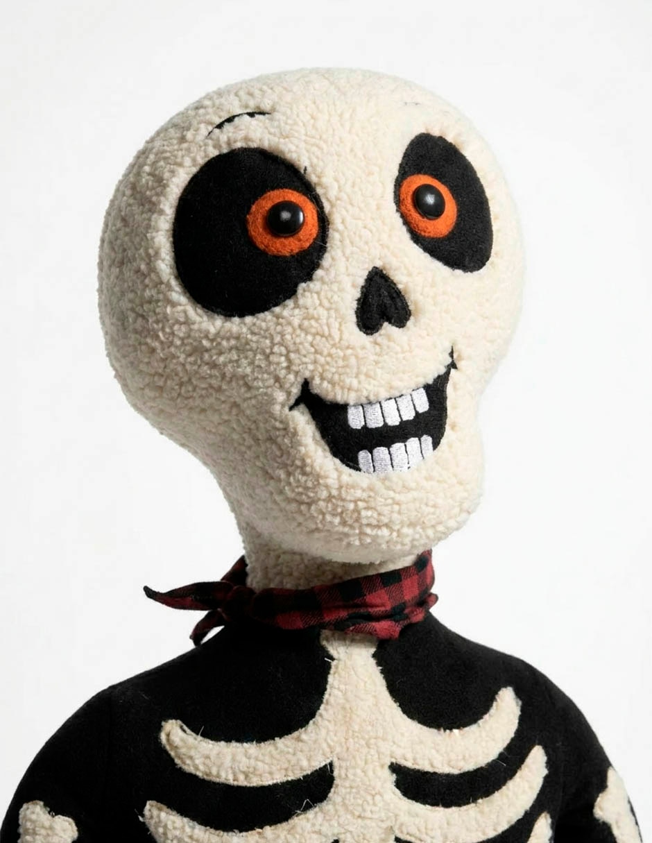Peluche de Halloween esqueleto de 105 cm 3